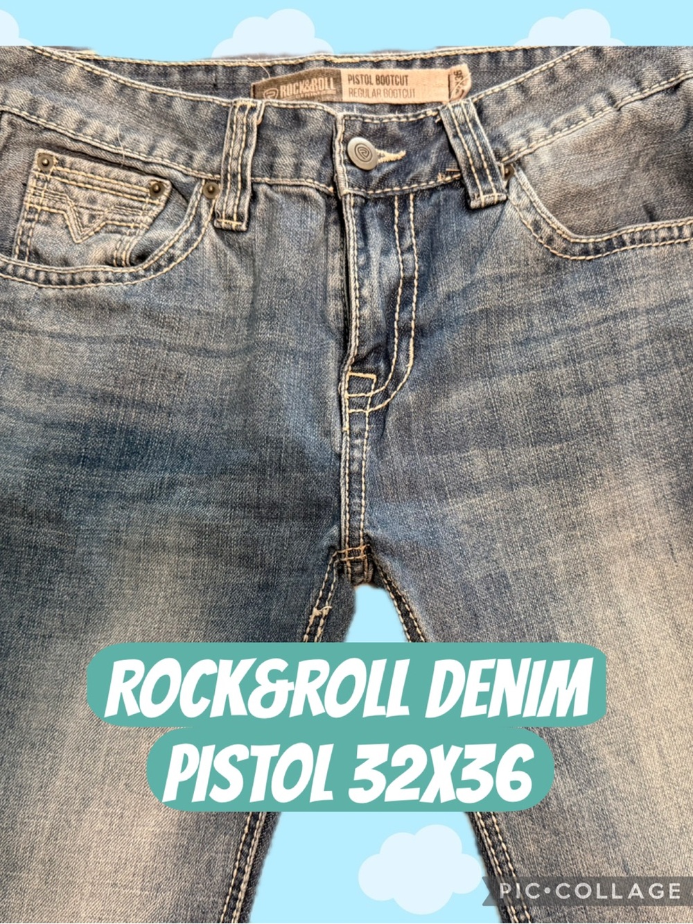 Pistol Bootcut Jeans - Light Blue